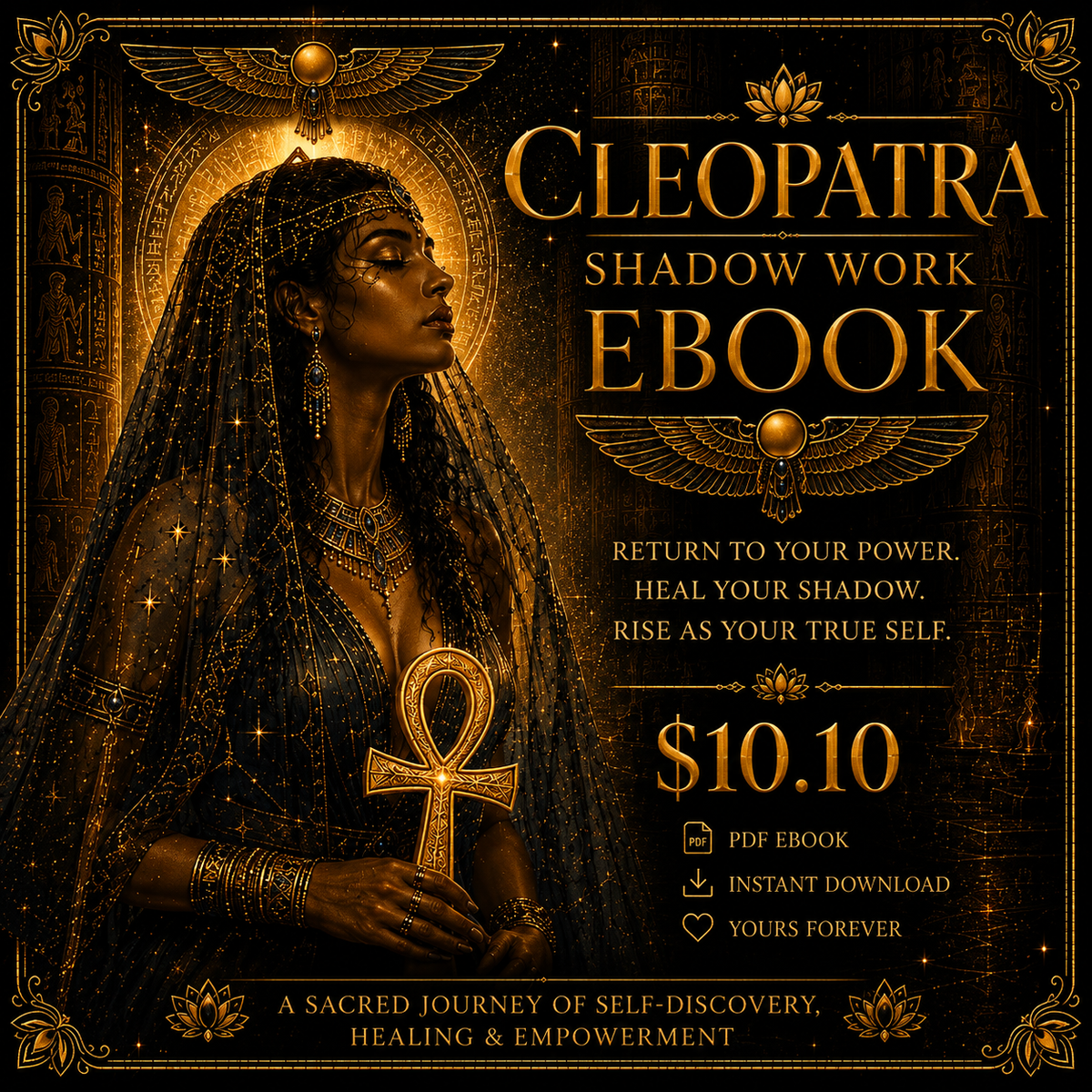 Cleopatra Shadow Work Ebook | Divine Feminine Healing PDF | Instant Download Journal & Prompts