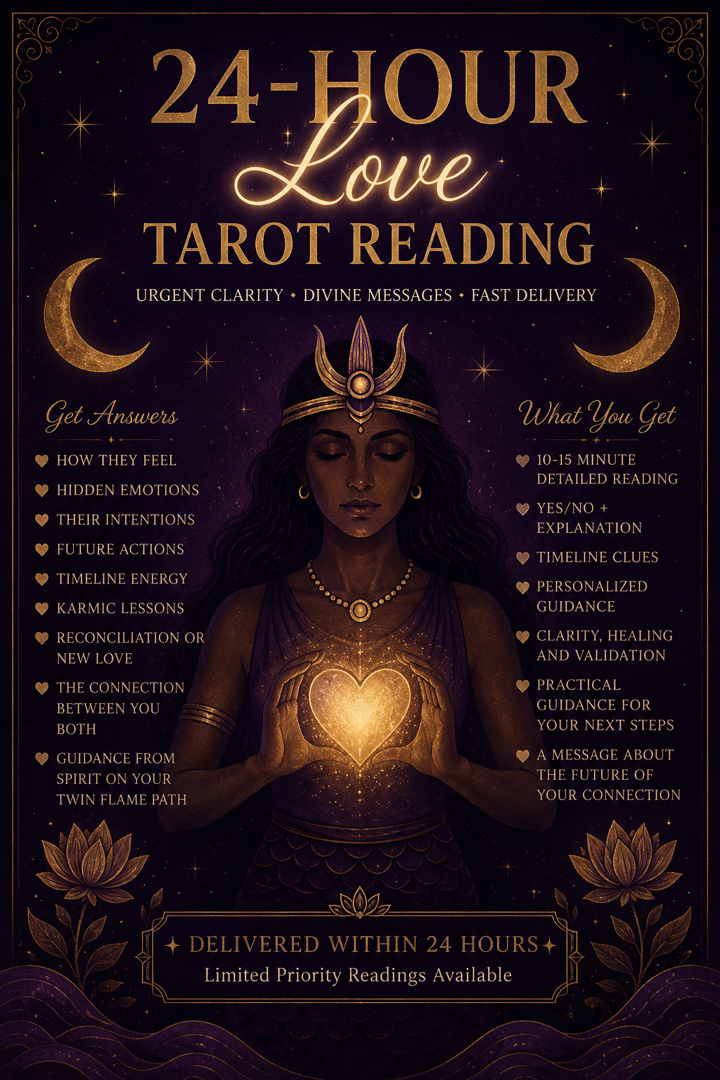 24 Hour Tarot Reading – Fast Delivery, In-Depth Psychic Insight & Spiritual Guidance