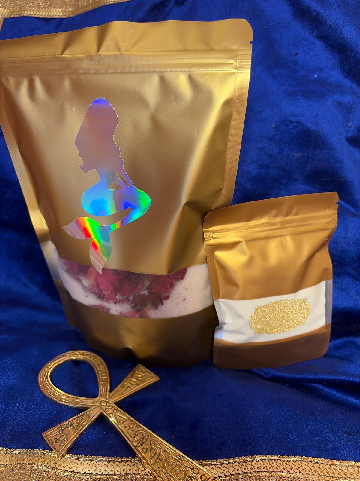 Cleopatra Goddess Milk Bath Ritual Set Rose Petal Soak Coconut Self Love Spiritual Gift